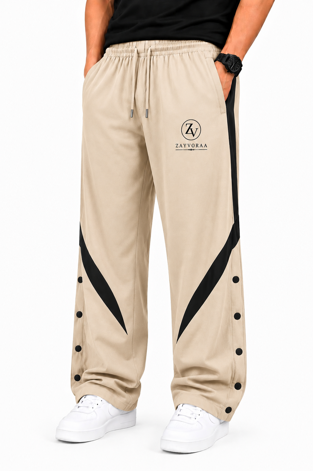 Contrast Panel Track Pant
